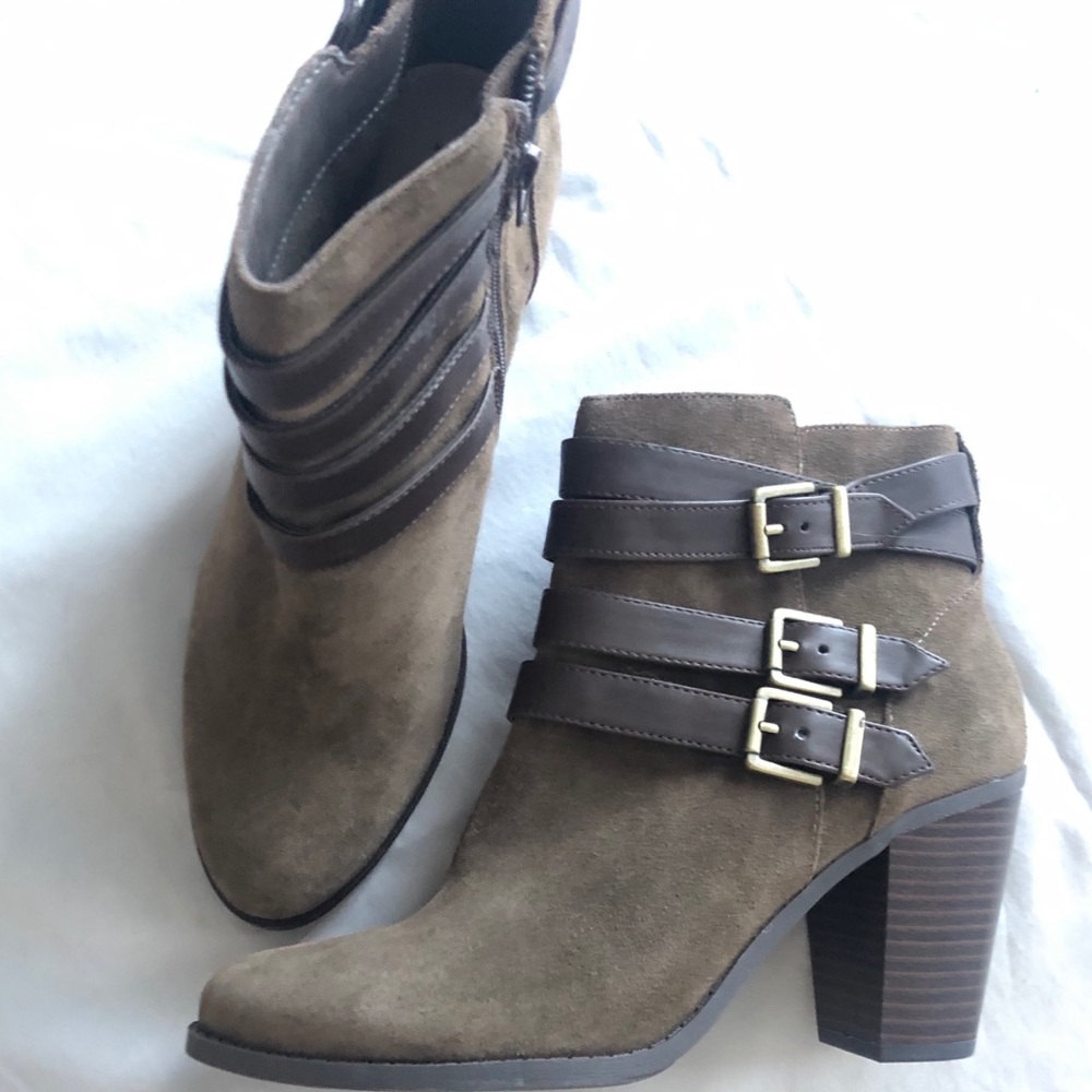 INC Laini Mushroom suede Ankle Boots